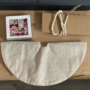 Mini Tree Ornament, Garland, Tree Skirt